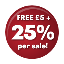 Earn 25% per sale with our web hosting affiliate program + free £5 bonus!