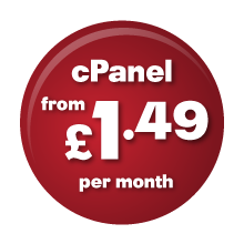 cPanel Hosting from £1.49 per month