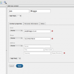 Add New Contact - Domains Foundry Webmail