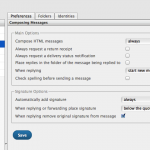 Compose Message Settings - Domains Foundry Webmail