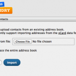 Import Contacts - Domains Foundry Webmail