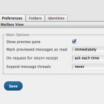 Mailbox View Settings - Domains Foundry Webmail